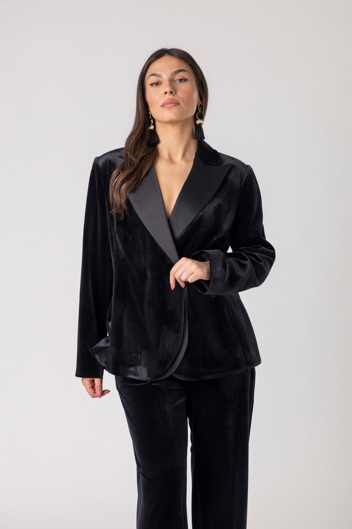 Velour Flow Blazer