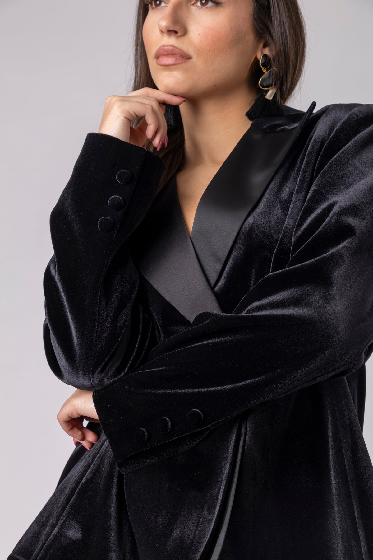 Velour Flow Blazer