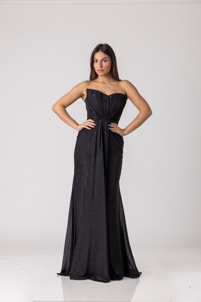 Calixa Draped Evening Gown