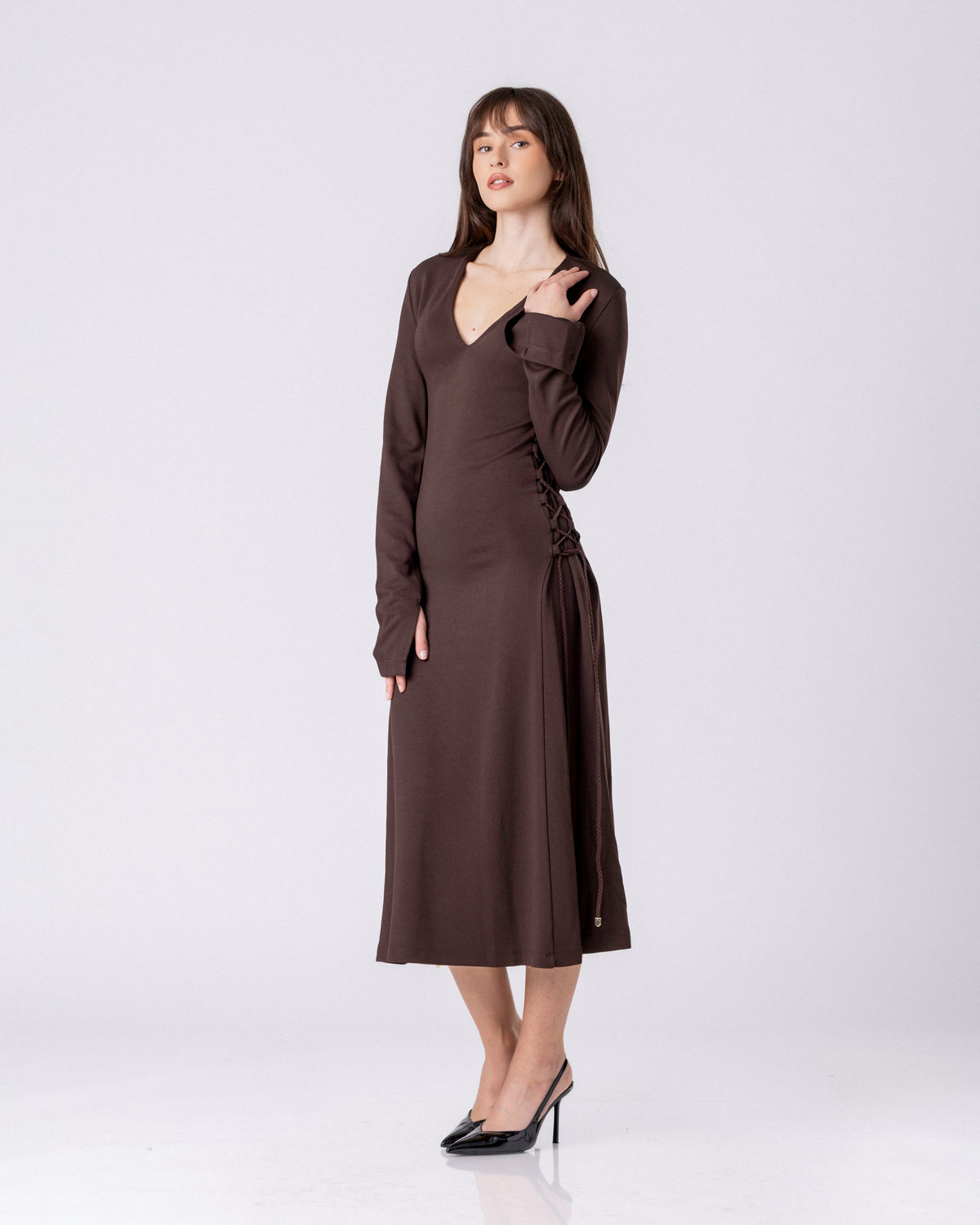 Ember Lace-Thread Dress