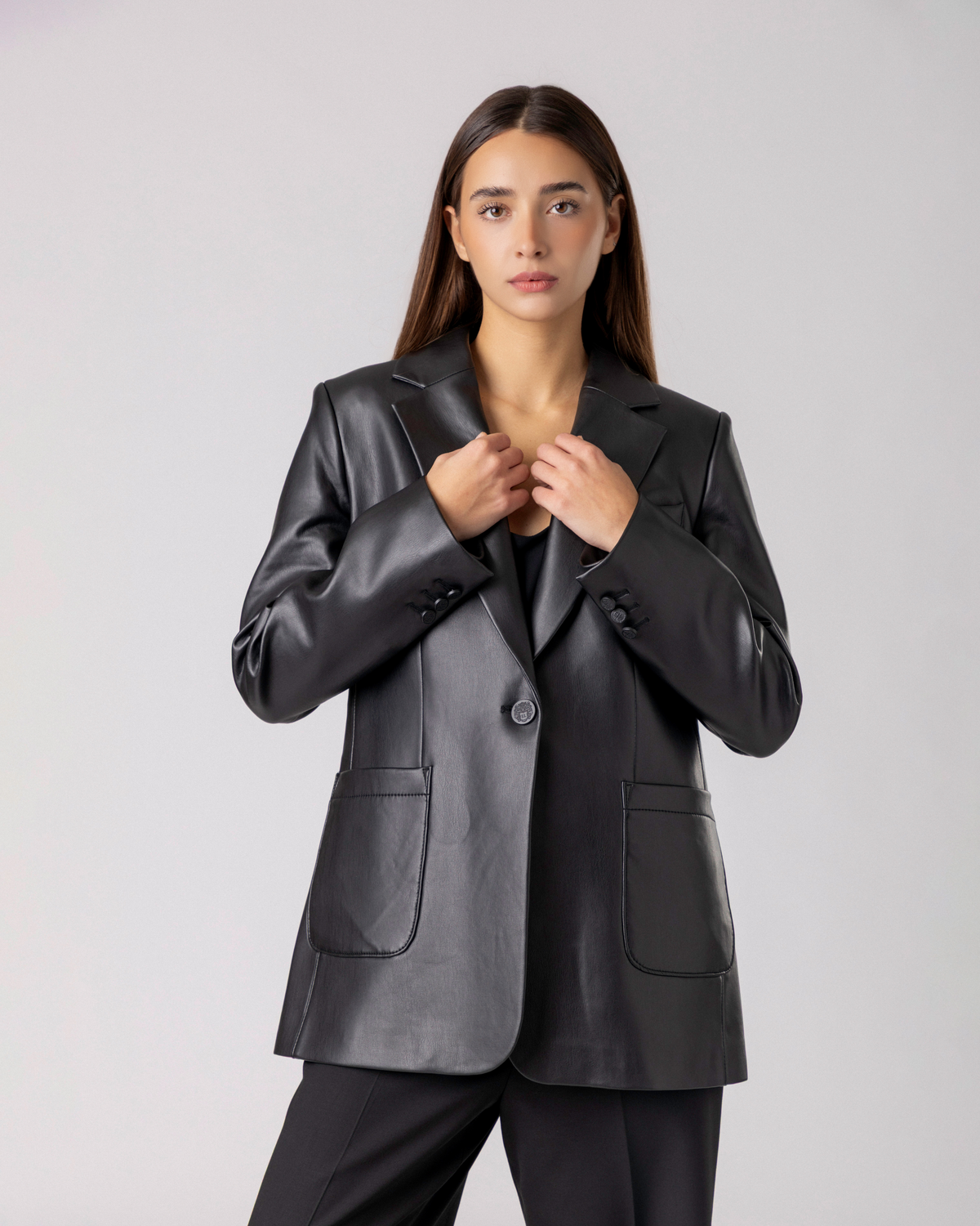 Obsidian Form Blazer - Violet