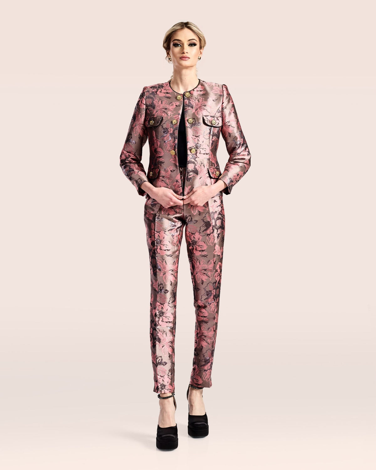 Floral Two Piece Suit