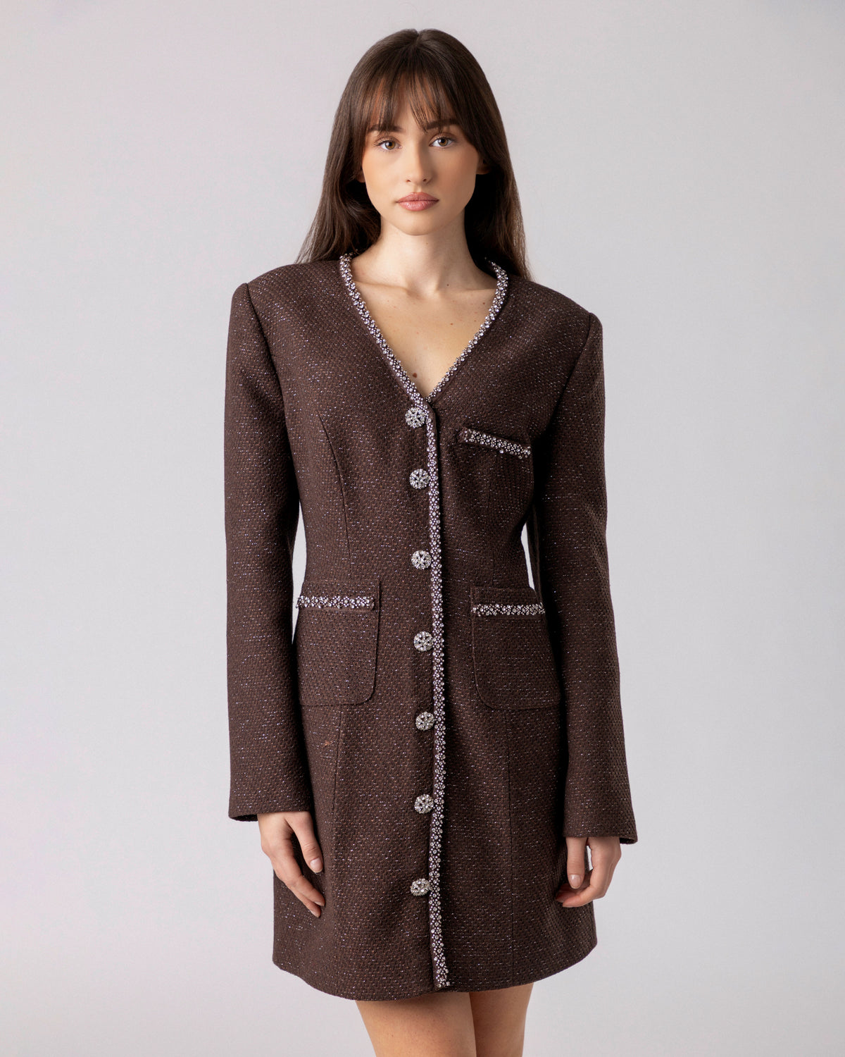 Velrion Tweed Mini Dress
