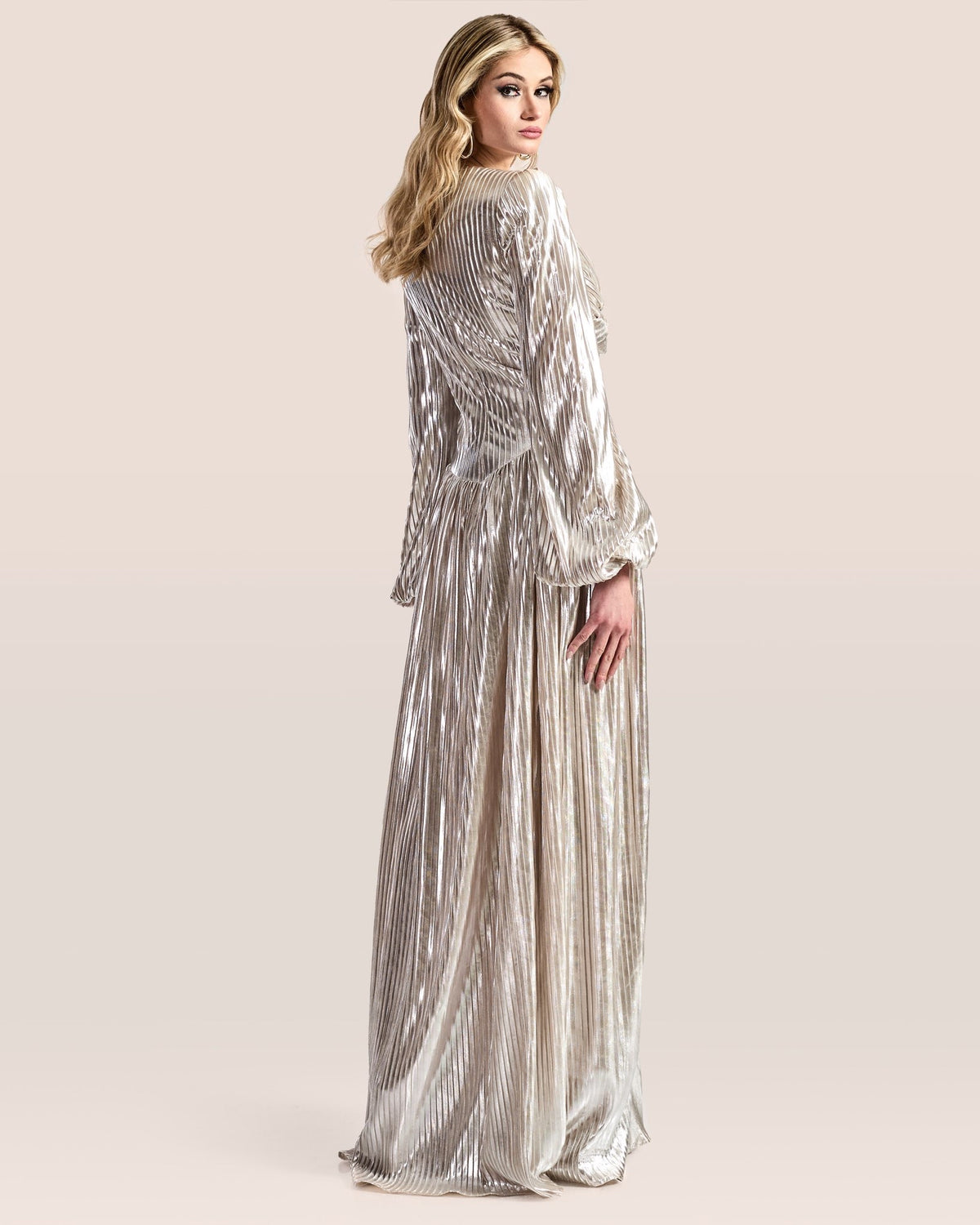 Celestial Pleated Gown