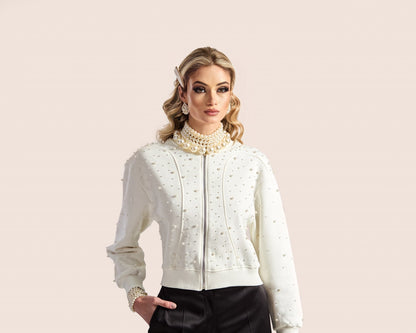 Pearlescent Jacket White