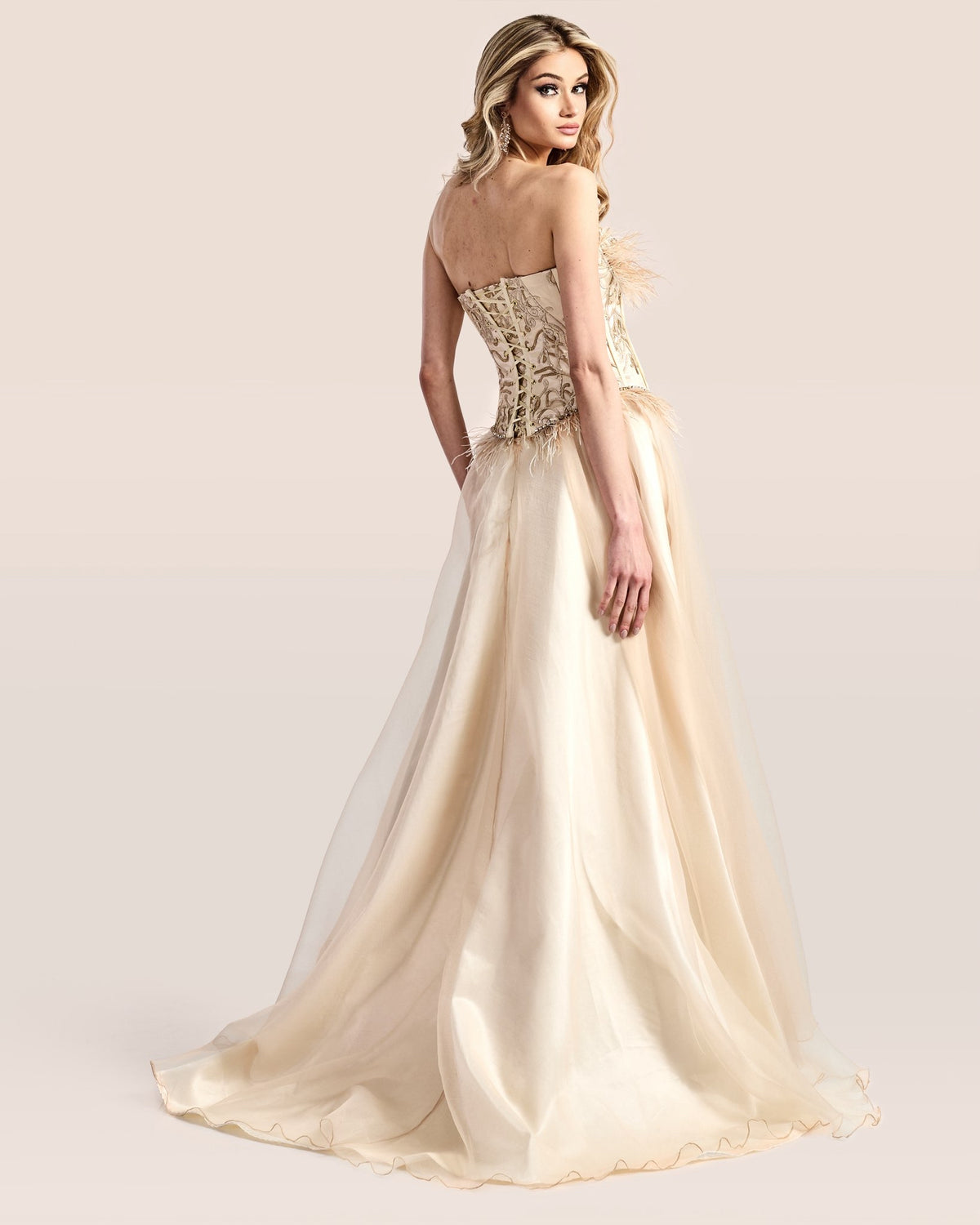 Golden Heirloom Corset Gown