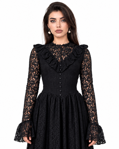 NOCTURNE Lace Maxi Dress