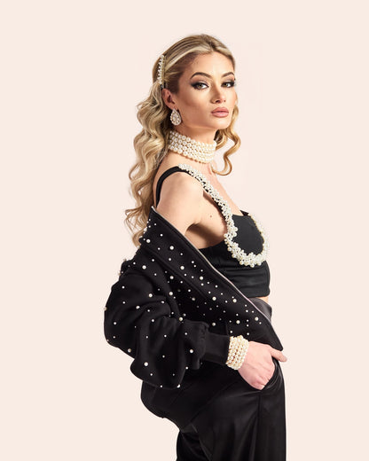 Pearlescent Jacket Black