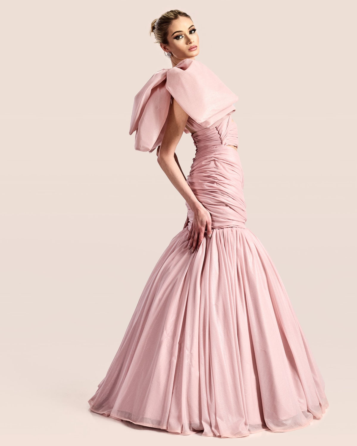 Sculptural Elegance Gown