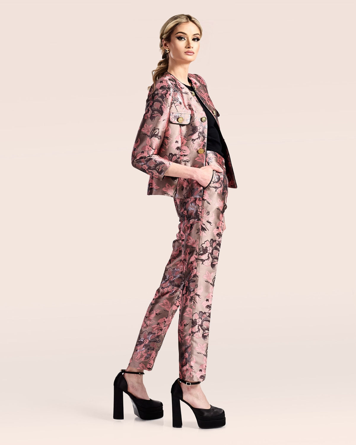 Floral Two Piece Suit