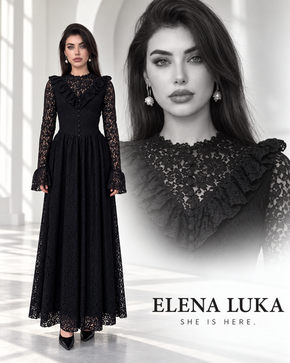 NOCTURNE Lace Maxi Dress