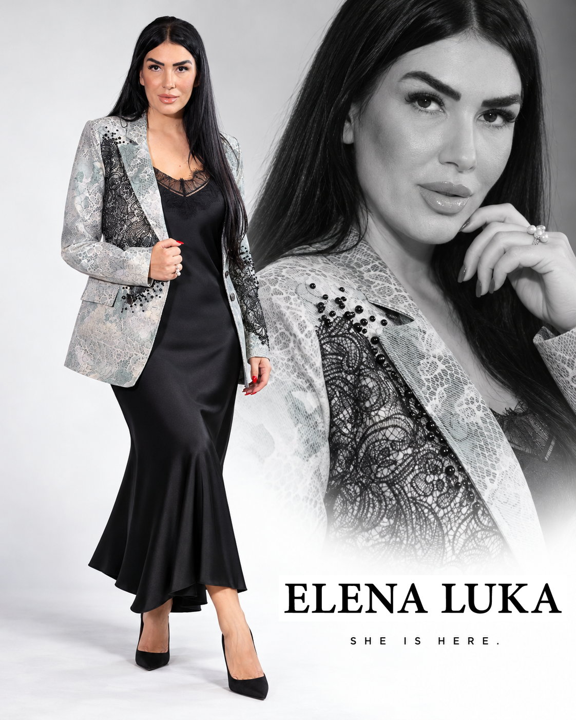 Elena Luka Embellished Blazer - Jakline