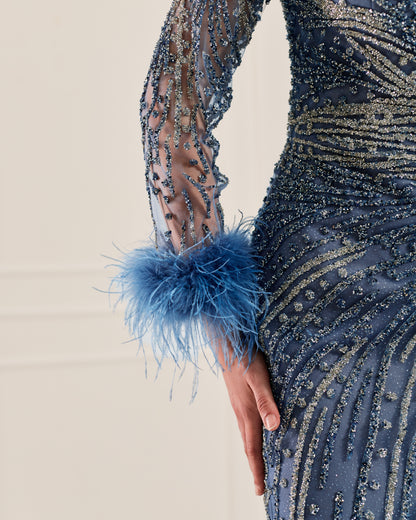 Blue Symphony Gown