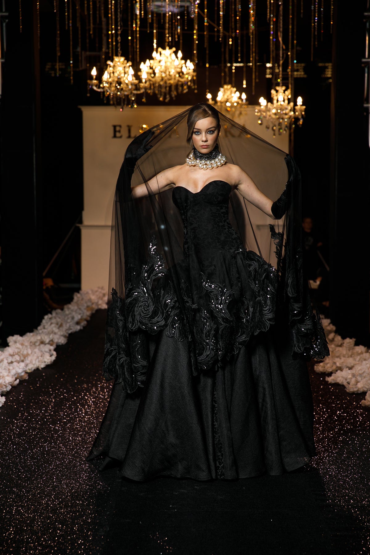 "Ebony Enchantress" Gown