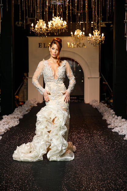 "Celestial Cascade" Gown
