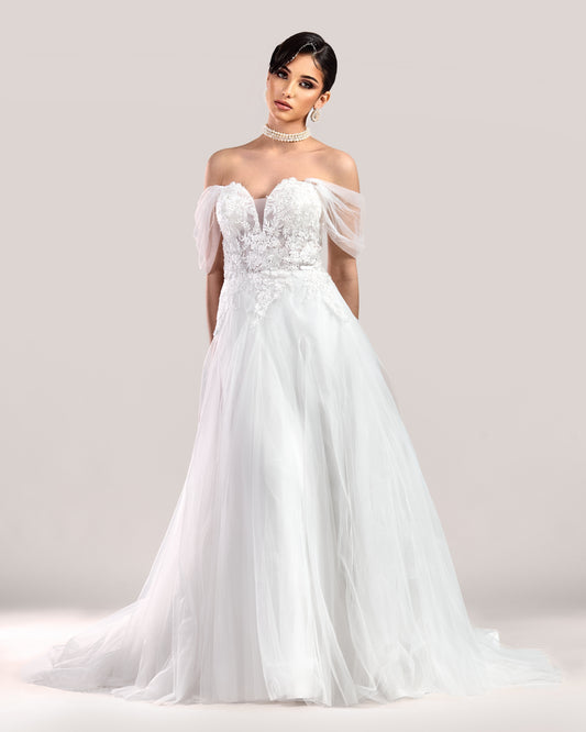 "Selenite" Wedding Gown