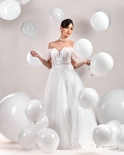 "Selenite" Wedding Gown