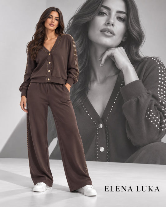 Elena Luka Brown Two-Piece Set - Coco