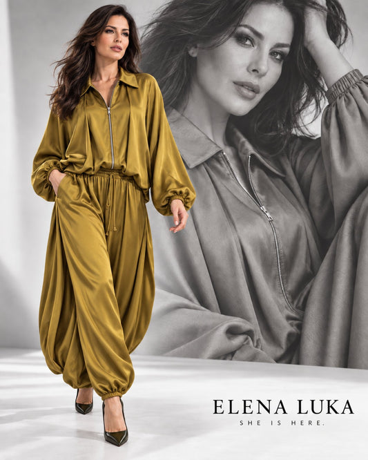 Elena Luka Satin Track Suit - Gilda