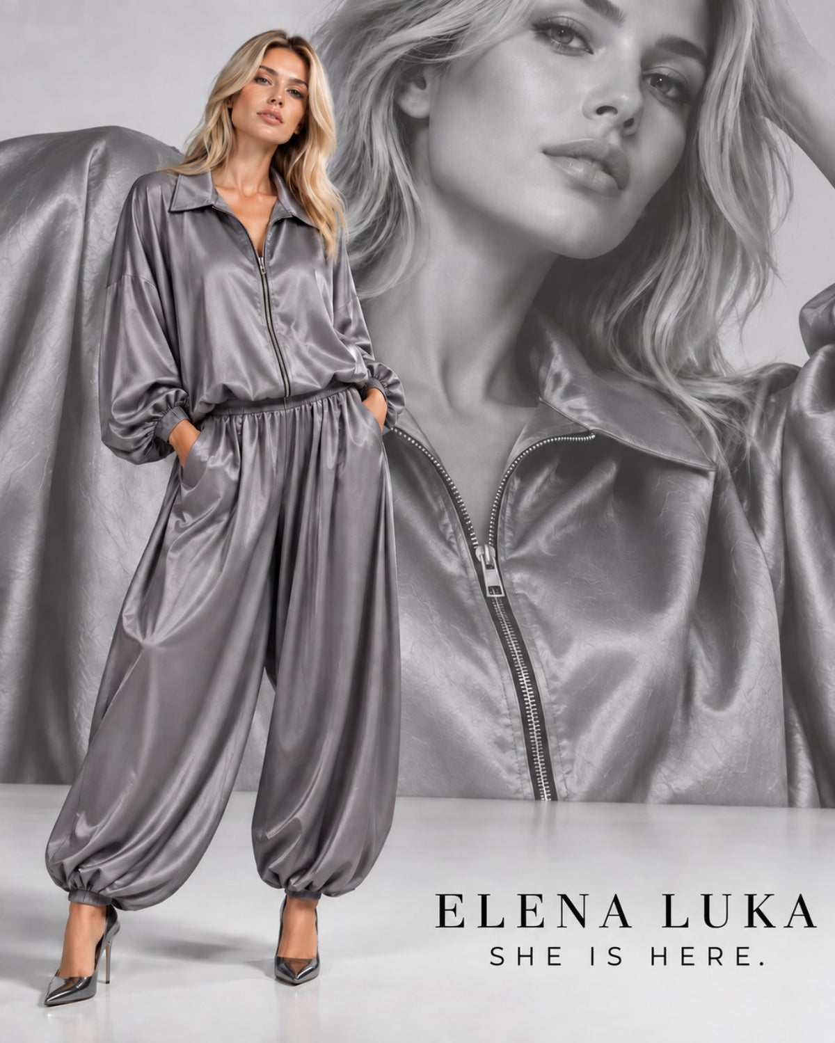 Elena Luka Satin set Silvia