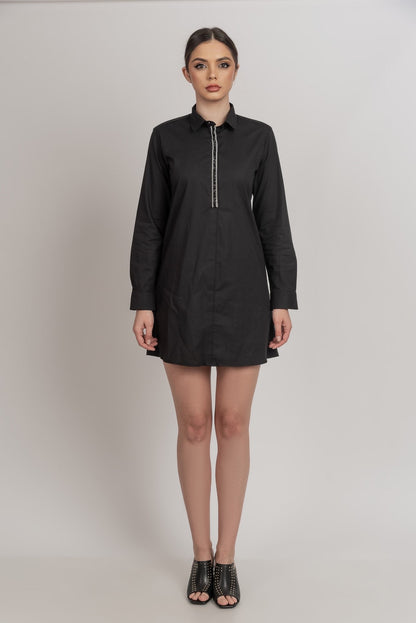 Shirt dress black