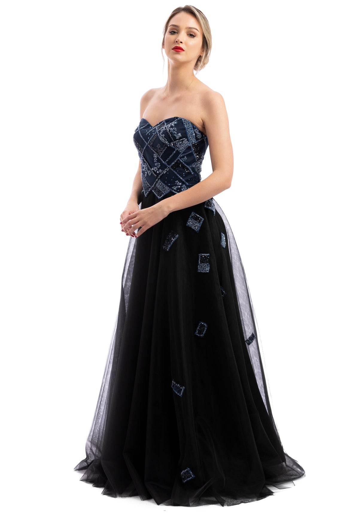 Exclusive Chic Embroidered Tulle Gown