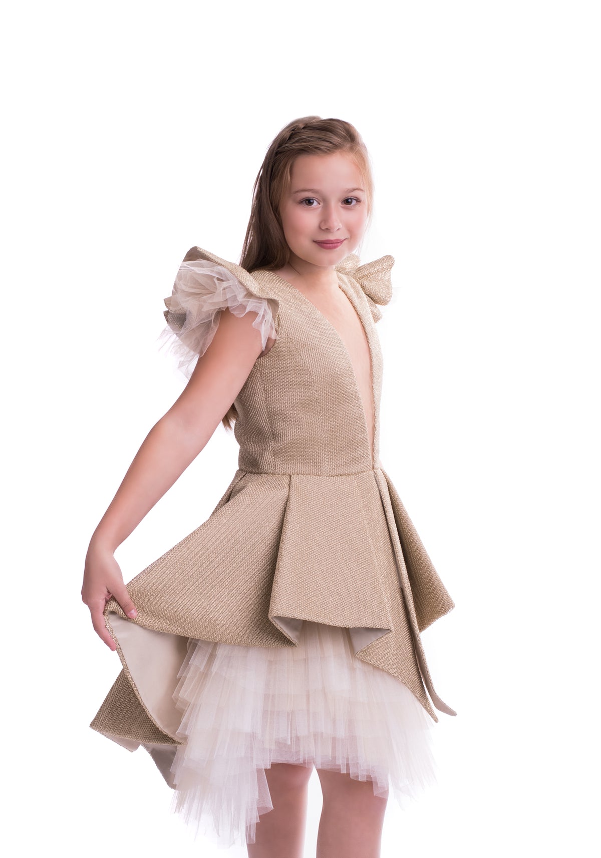 Gold dress for your little queen
