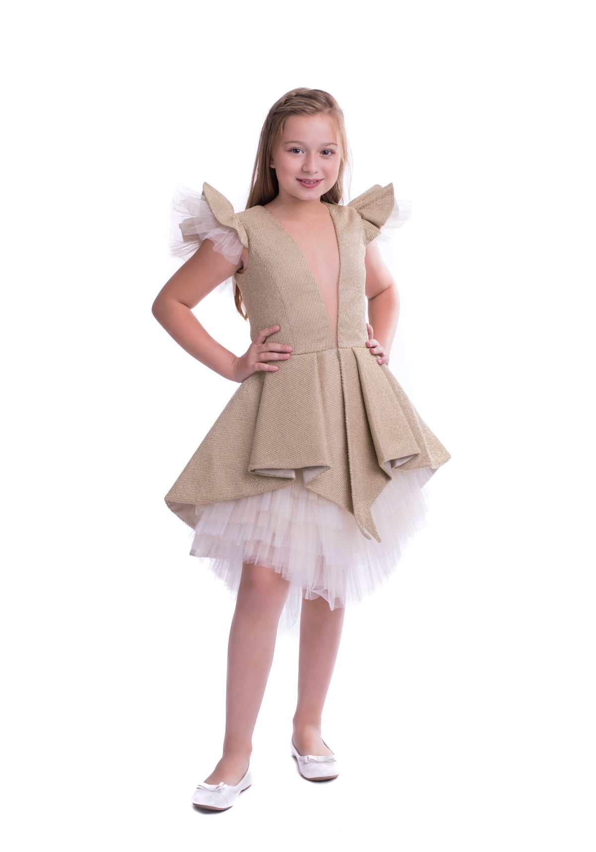 Gold dress for your little queen