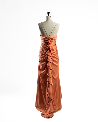 Long ruffled dress