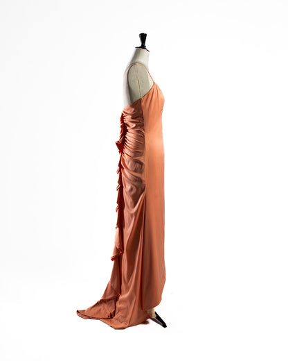 Long ruffled dress