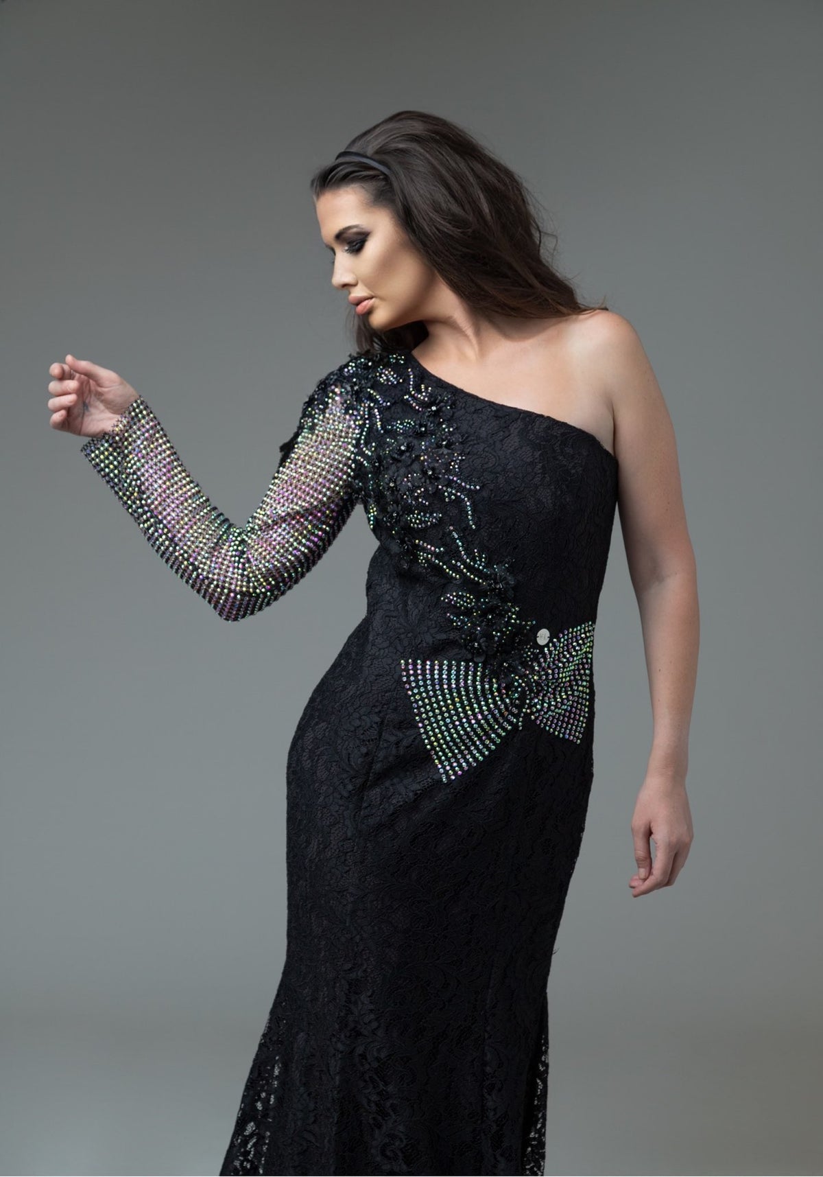 Black luxury dress