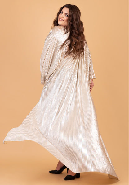 Gold plise cape