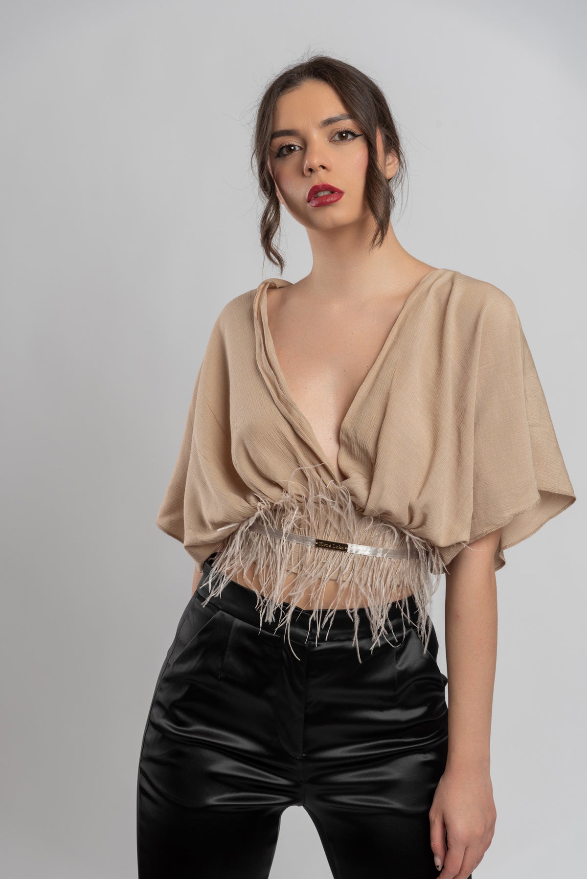 Feathery blouse