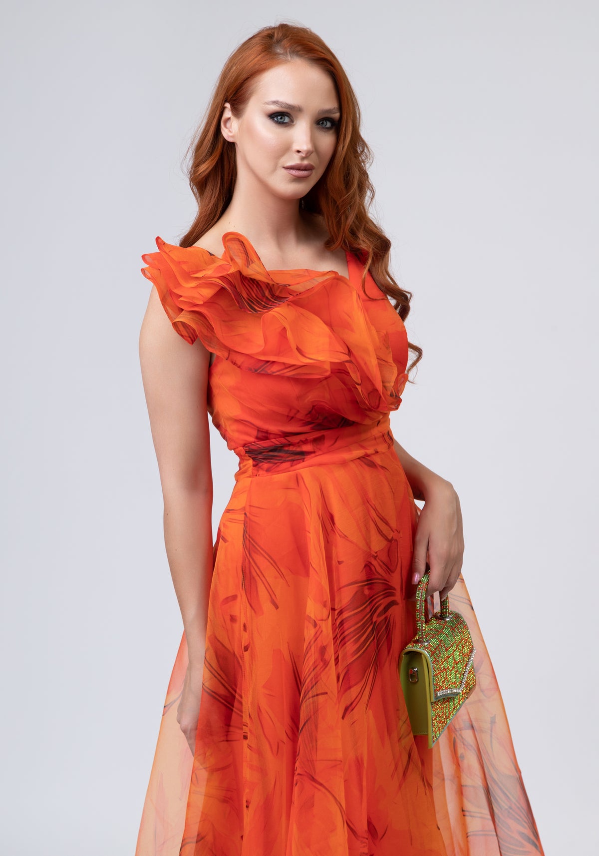 Short orange dress