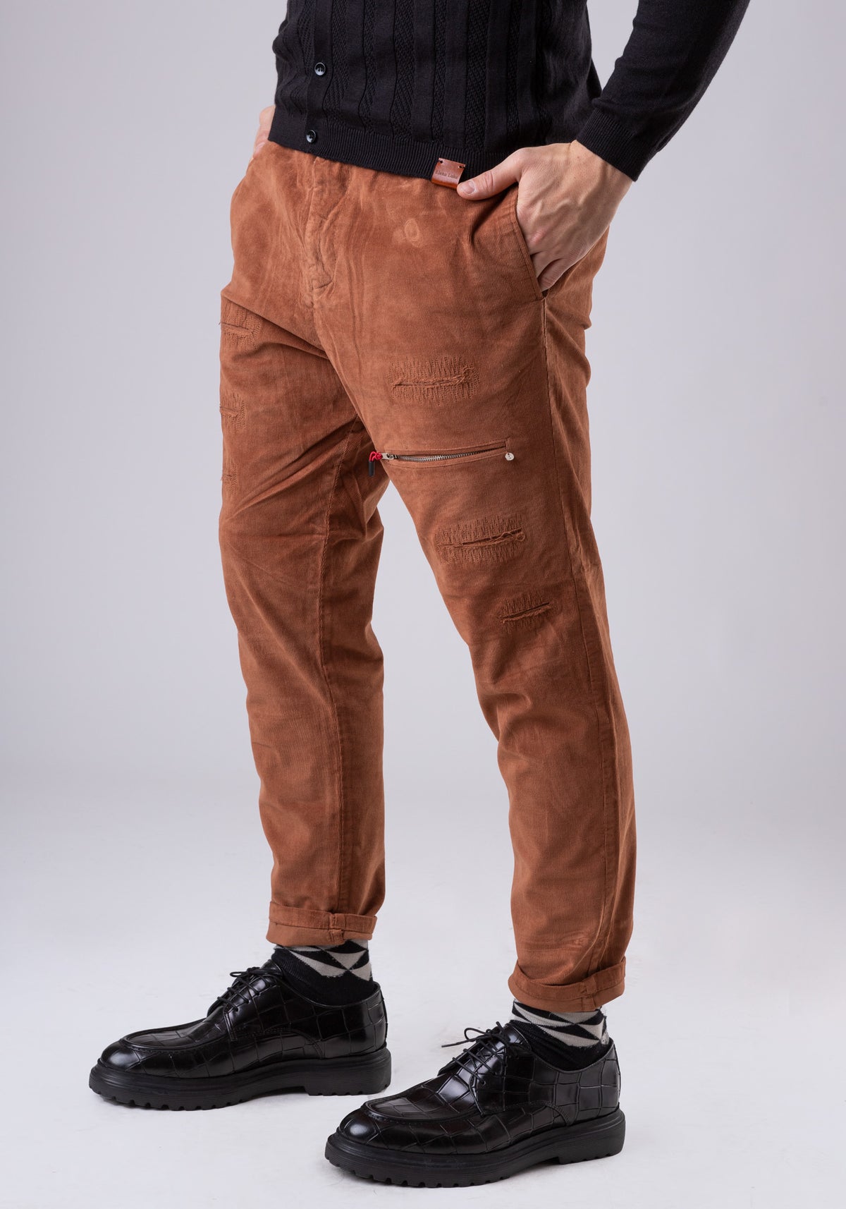 Сомотски панталони кафеави
