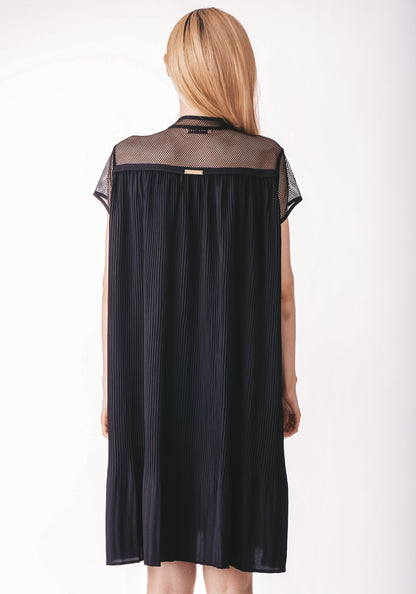 Pleated Shirt Dress