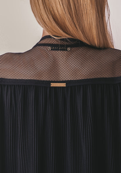 Pleated Shirt Dress