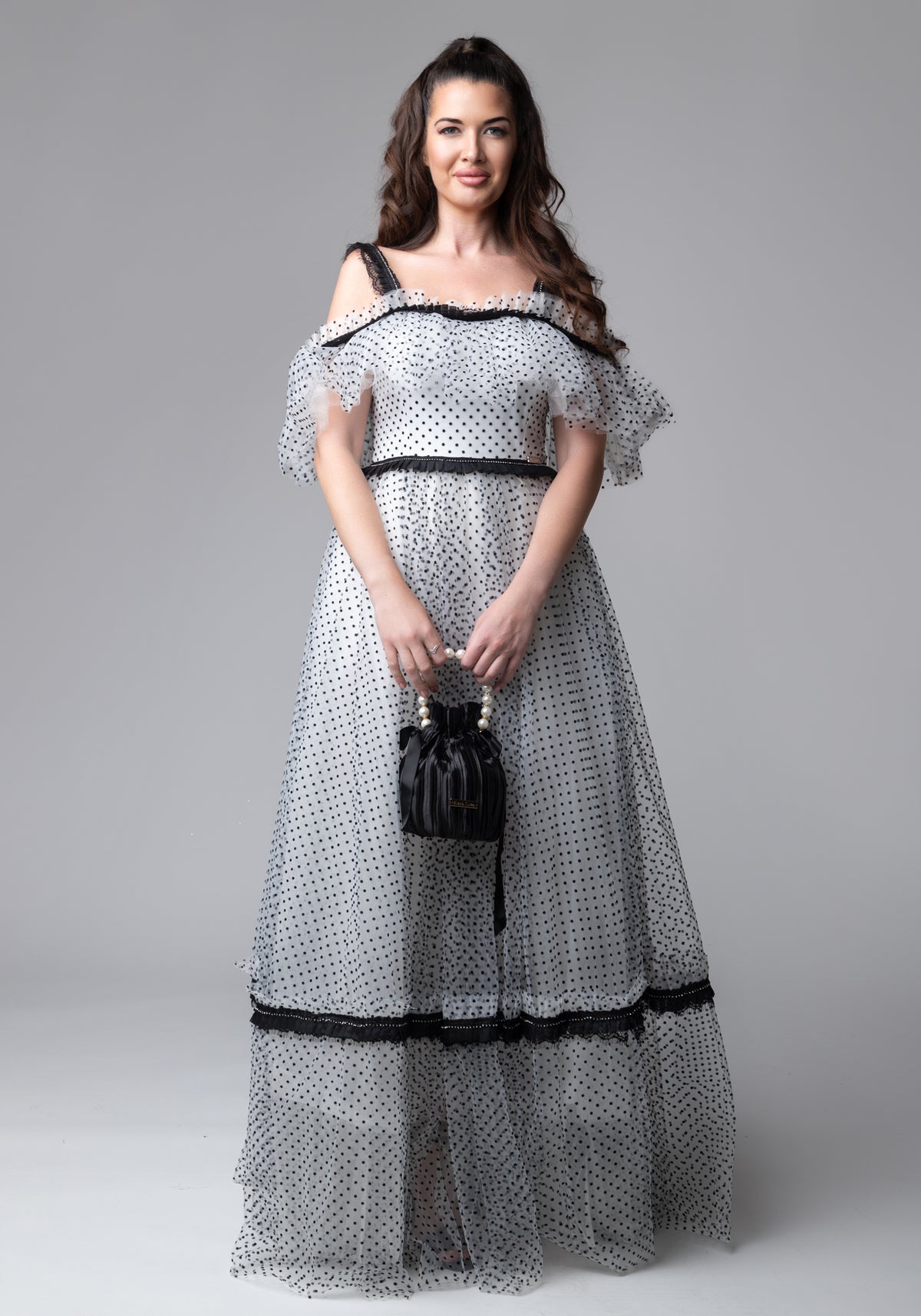 White spotted dress